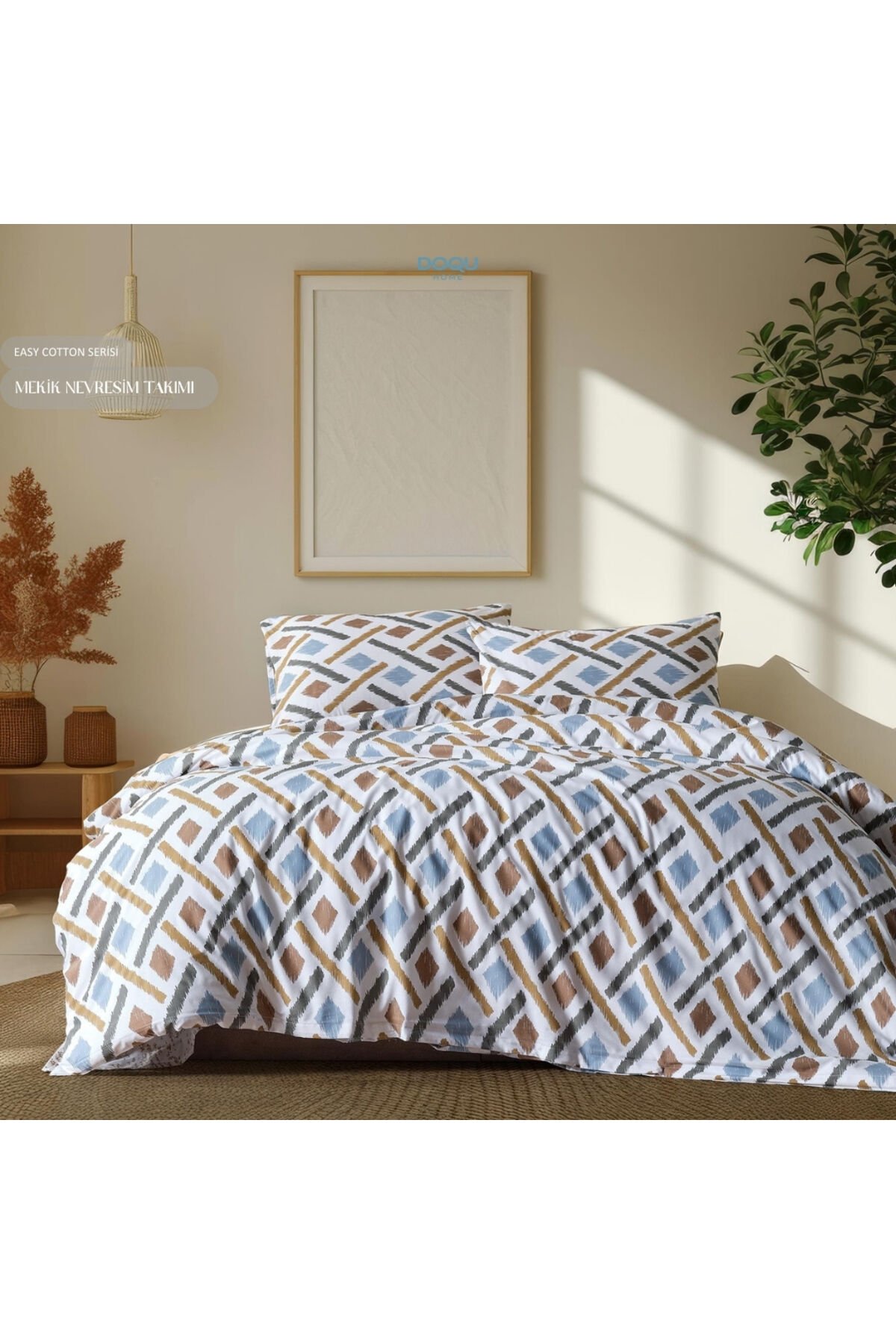 Easy Cotton Çift Kişilik Nevresim Takımı Mekik