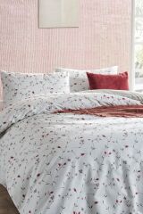 Ranforce Elegan Çift Kişilik Nevresim Takımı - Beyaz