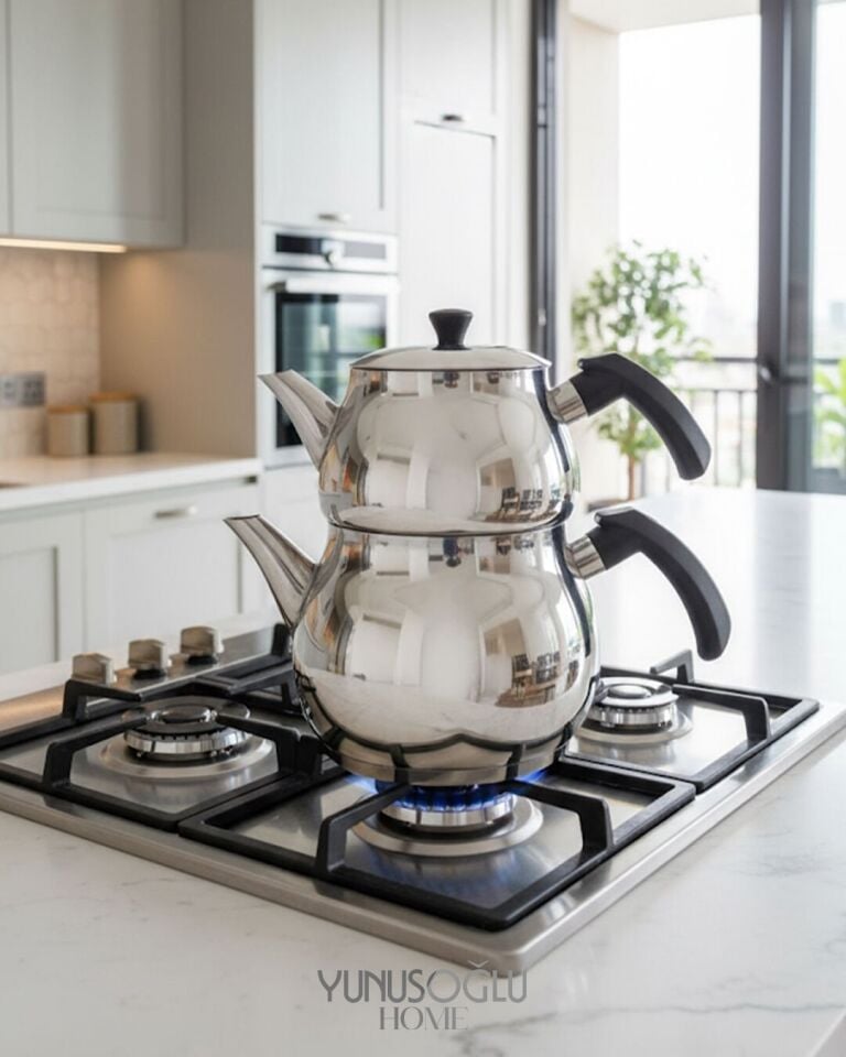 Antonio Mini Boy Siyah Çaydanlık Takımı