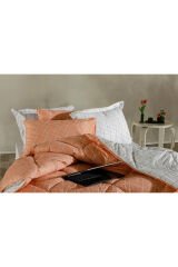 Easy Cotton Glimmer Comforter Set Tek Kişilik - Somon