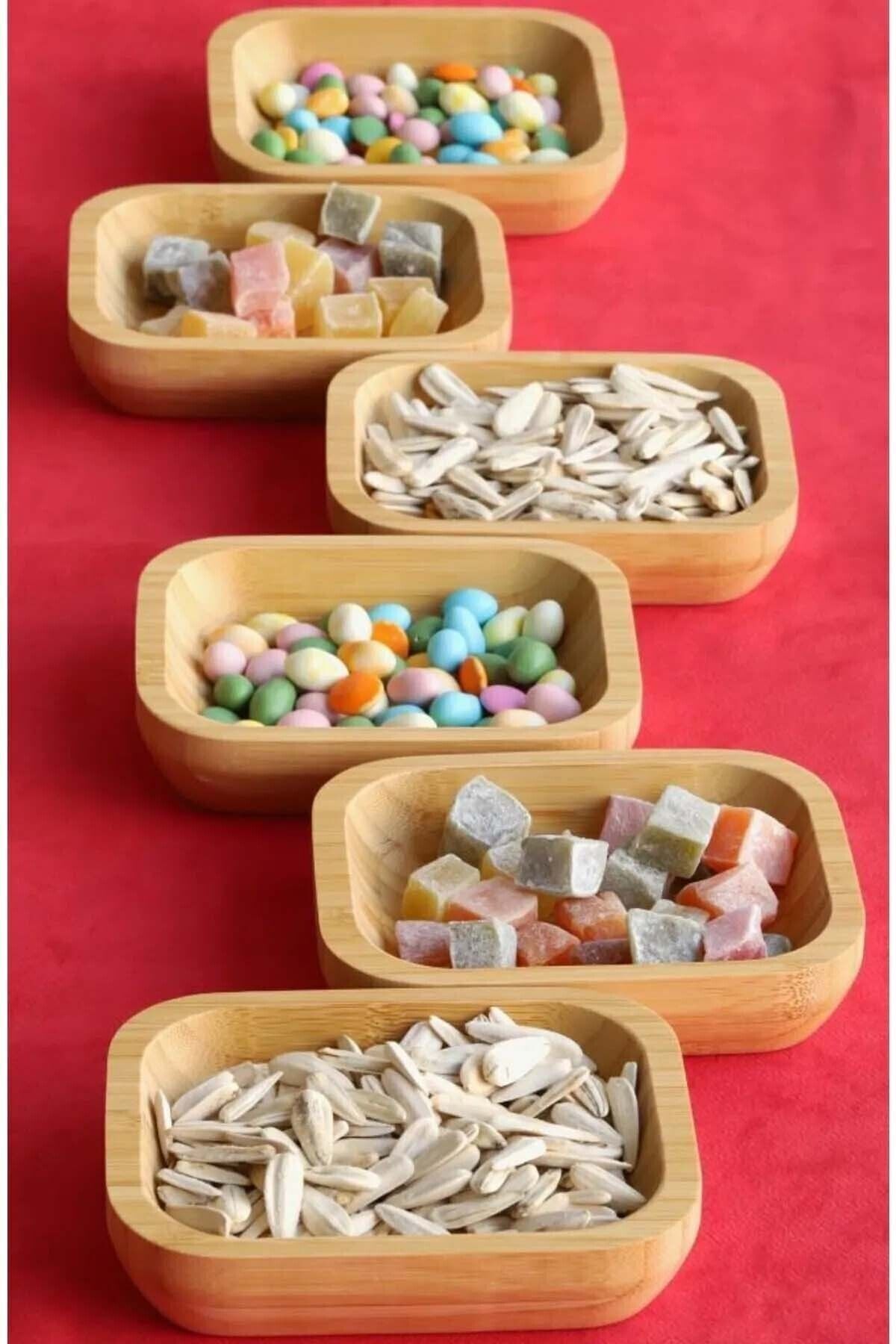 Bambu Dikdörtgen Çerezlik Tekli 1 Adet