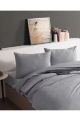 Pure Line Nevresim Takımı Çift Kişilik - Gri