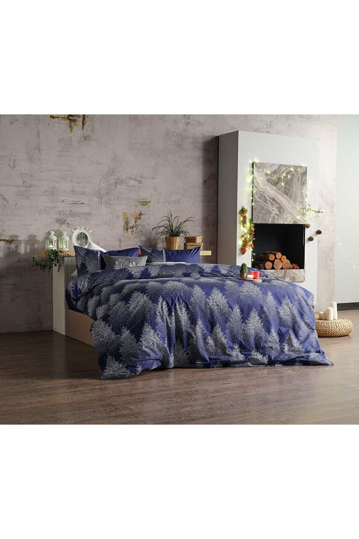 Ranforce Charm Nevresim Takımı Tek Kişilik - Lacivert