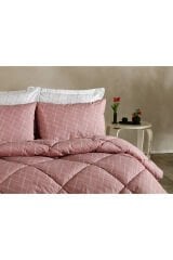 Easy Cotton Glimmer Comforter Set Tek Kişilik - Gül Kurusu