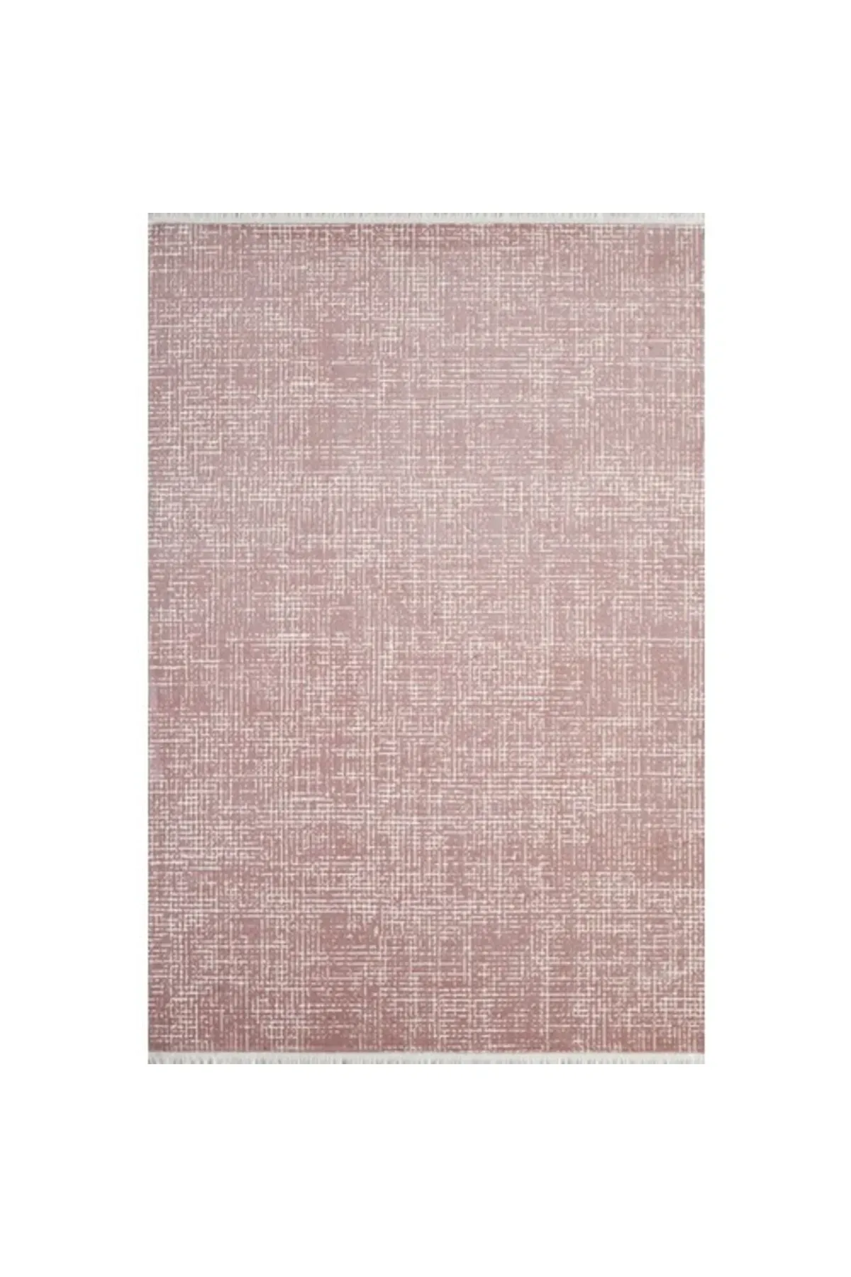 Carissa Akrilik Dikdörtgen 11333 - Pembe Modern Salon Makine Halısı