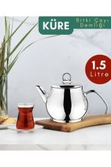 Küre 1.50 Lt. Paslanmaz Çelik Bitki Çayı Demliği