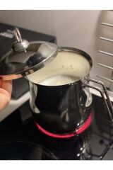 Paslanmaz Çelik 2.00 Litre Sütlük Sosluk 2 Parça Kapaklı