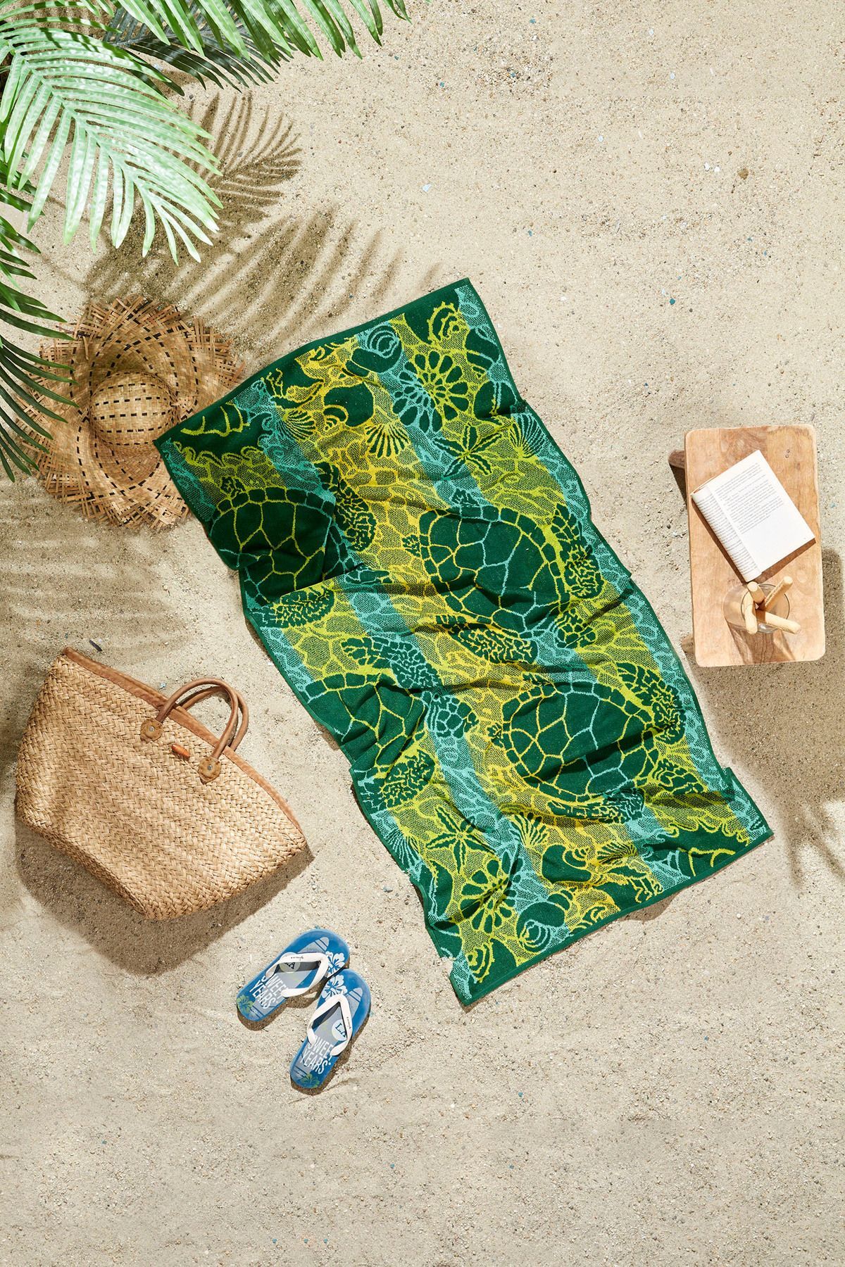 Nice Swimming Turtles Plaj Havlusu 70x150 Cm