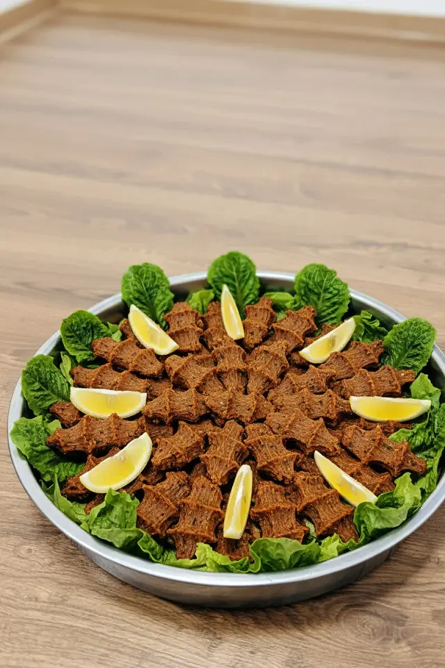 Çiğ Köfte Tepsisi - Paslanmaz Çelik 35 cm – Derin Küçük Boy Yuvarlak Sini